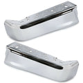 Set of 2 Chrome Rear Bumper Face Bar End Caps for Ford F150 (2015–2020)