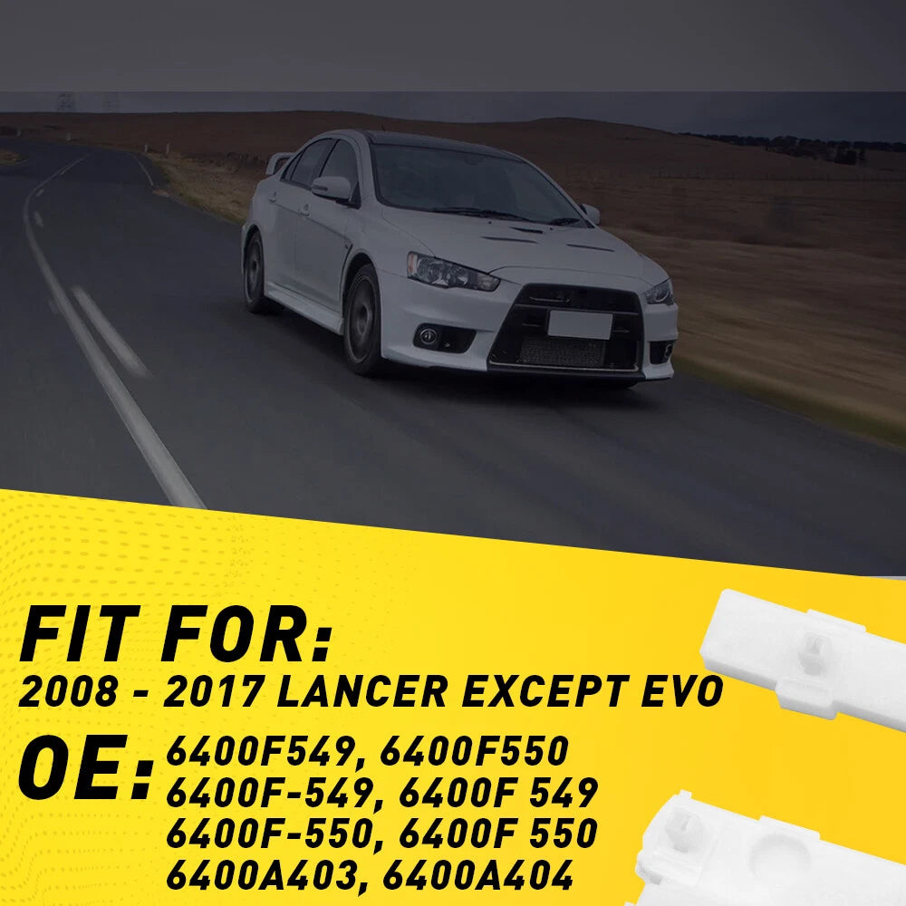 2X Front Bumper Bracket for Mitsubishi Lancer (2008–2017)