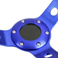350mm 6-Bolt Deep Dish Drift Racing Steering Wheel for Universal Fit