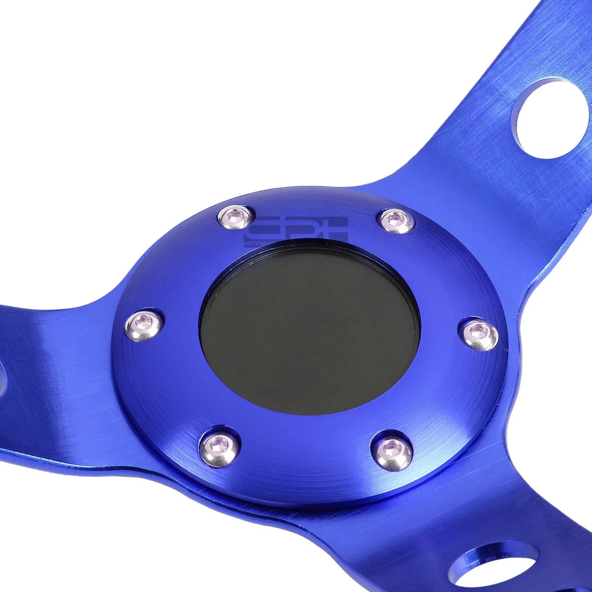 350mm 6-Bolt Deep Dish Drift Racing Steering Wheel for Universal Fit