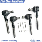 Set of 4 Front Suspension Tie Rod Ends for F-150 Navigator (1997–2003)