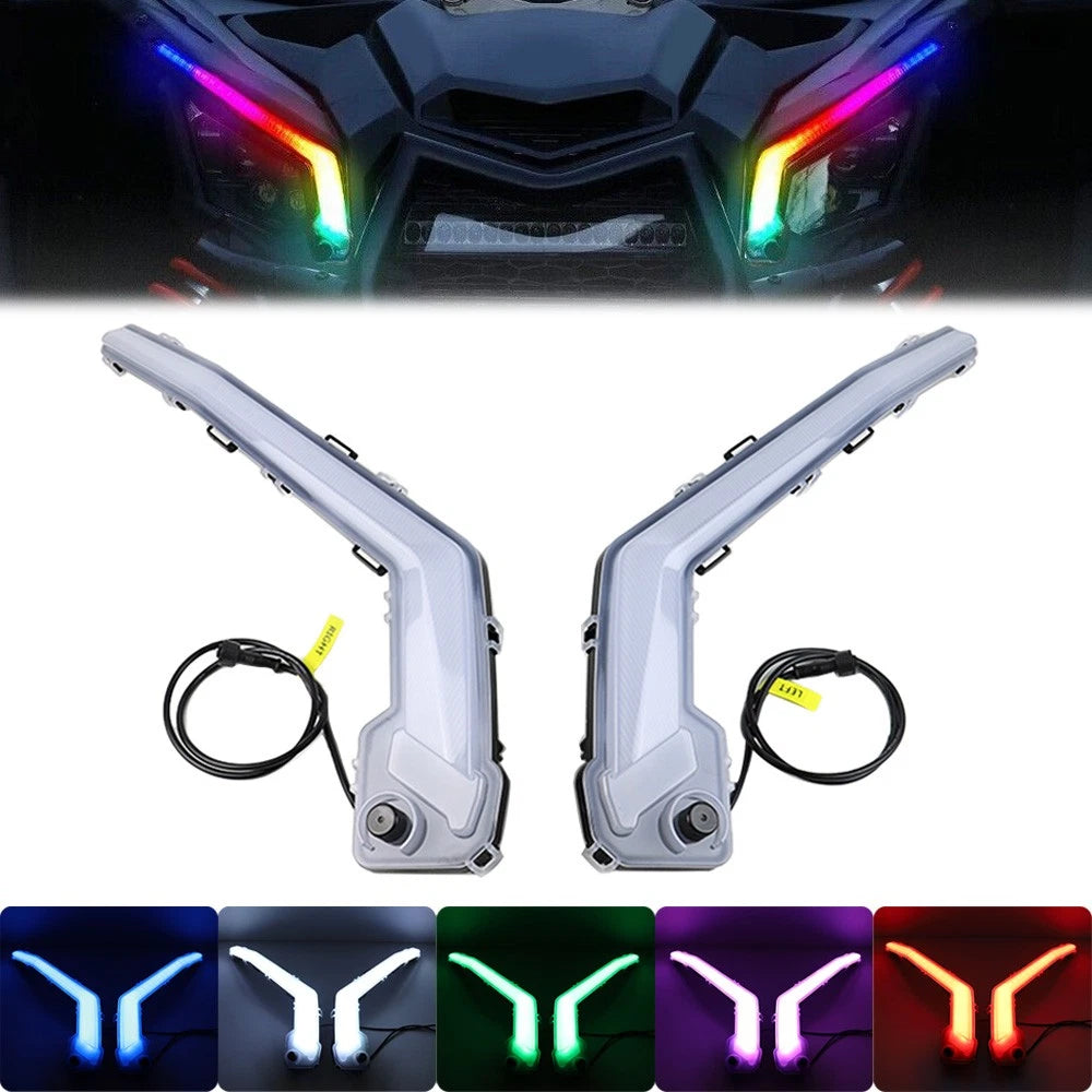 Front Signature Turn Signal Light RGB for Can Am Maverick X3 MAX (2017–2023) #3
