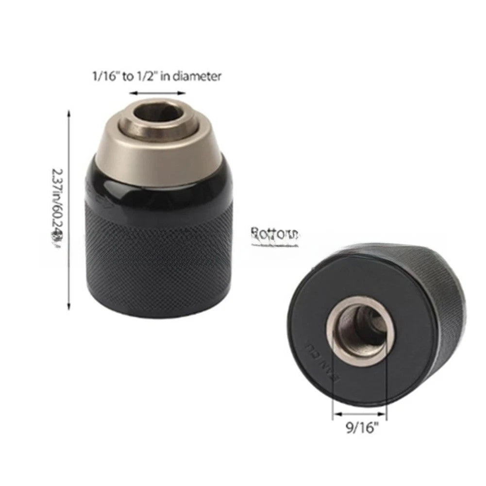Drill Chuck 13mm for Clamping Capacity 1/16 to 1/2 Inch