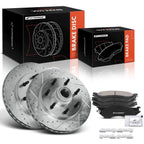 Front Drilled Brake Rotors & Ceramic Pads for Ford F-150 (2000–2003)
