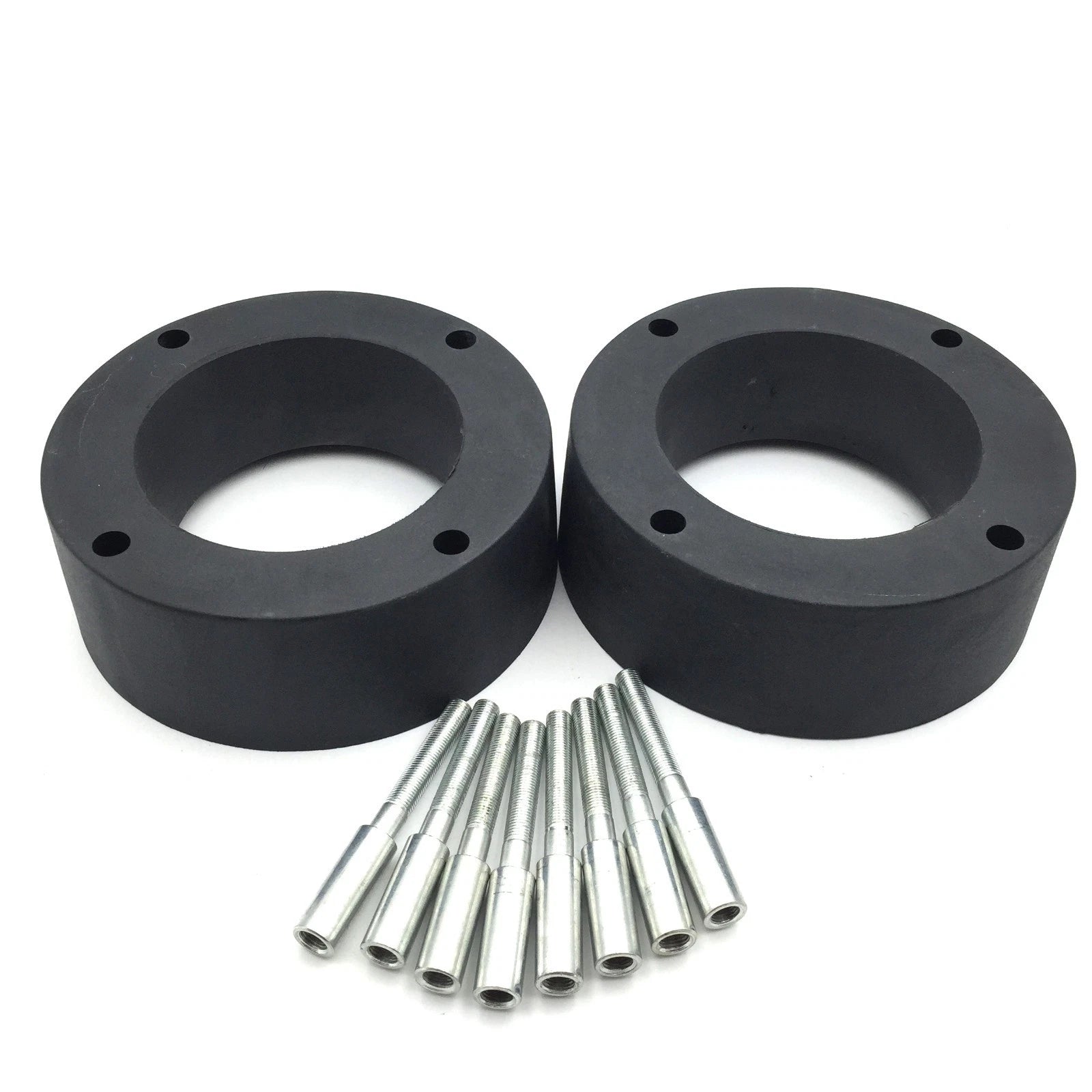 2X 2.5 Inch Wheel Spacers 4/156 for Polaris ATV (Black Heavy Duty Urethane)
