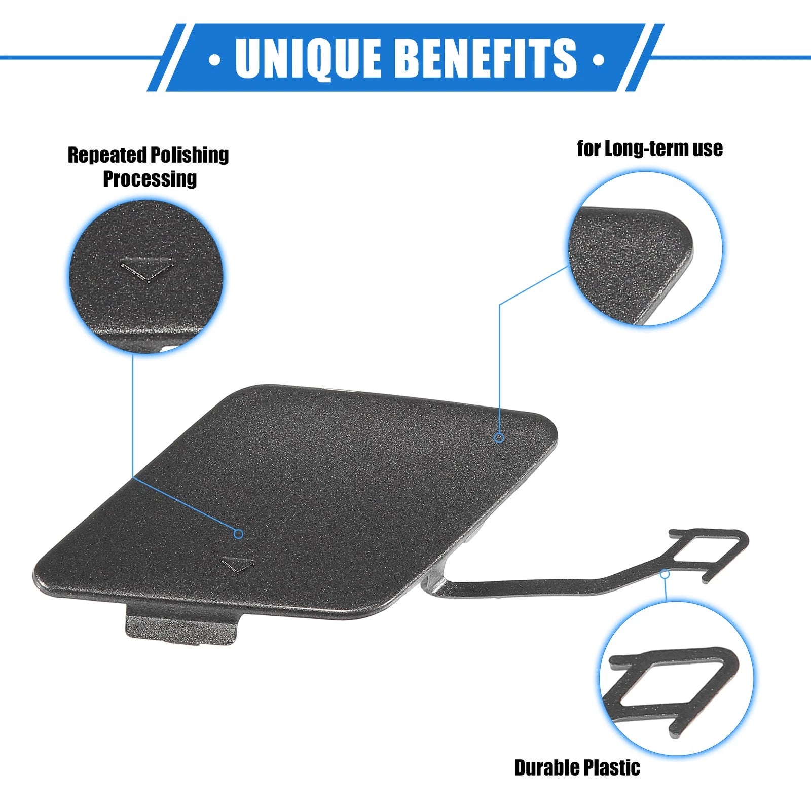 Tow Hook Eye Hole Cover Cap for BMW 3 F30 (2012–2015) Deep Gray