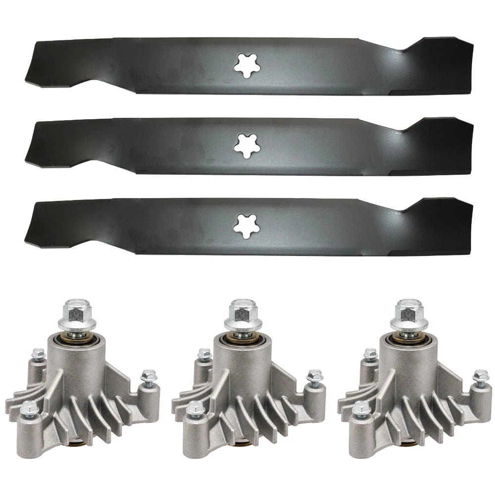 Mower Blade & Spindle Assembly Kit for Poulan (Replaces 137380)