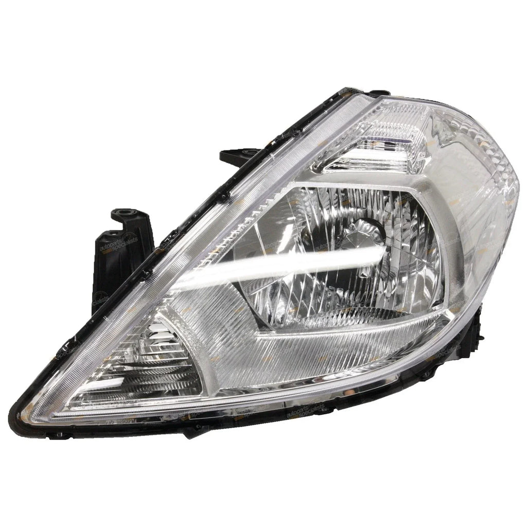 LH+RH Chrome Headlights Pair for Nissan Tiida C11 Sedan/Hatch (2006 - 2009)