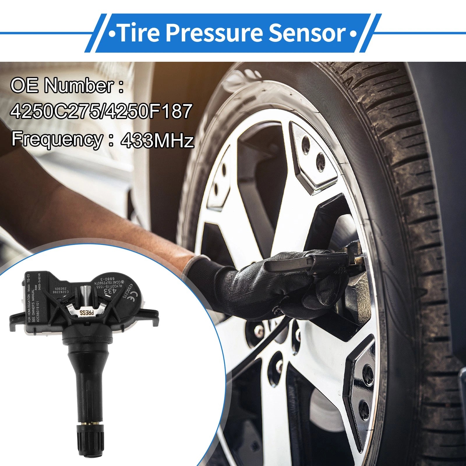 TPMS Sensor No. 4250C275 for Mitsubishi Attrage (2014–2022)
