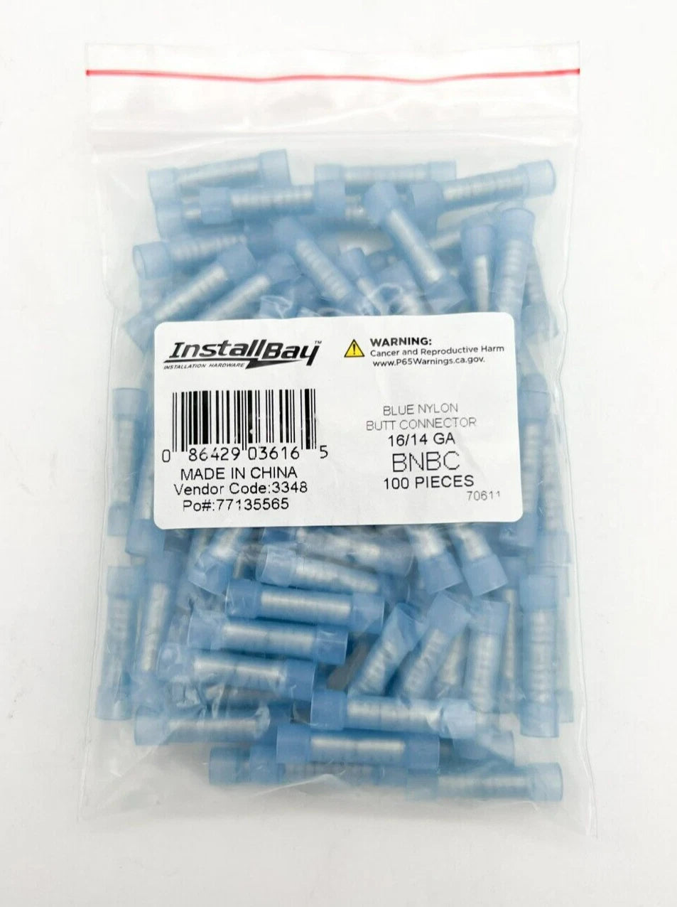 Blue Wire Butt Connectors 16-14 AWG Replacement for Car Radio (2000–2026)