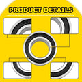 Front Wheel Bearing Seal Kit for Yamaha YZ125 YZ250 YZ450F (1998–2018) 25-1092 EXV