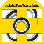 Front Wheel Bearing Seal Kit for Yamaha YZ125 YZ250 YZ450F (1998–2018) 25-1092 EXV