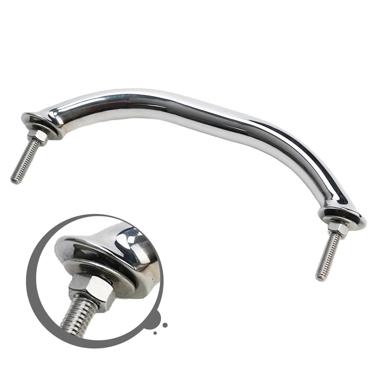 Handrail / 8'' / Polished Stainless Steel for Boat/Yacht