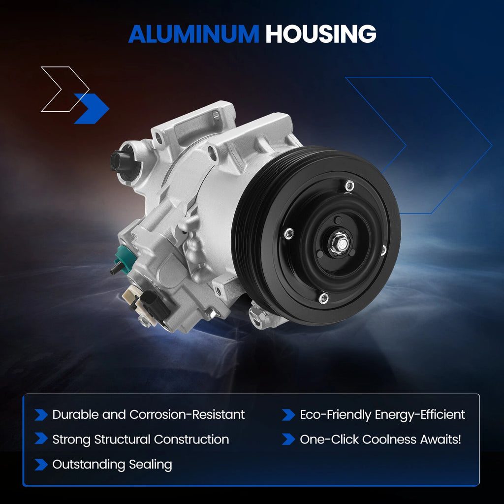 A/C Compressor w/Clutch for Hyundai Elantra (2013) & Kia Soul (2012–2013)