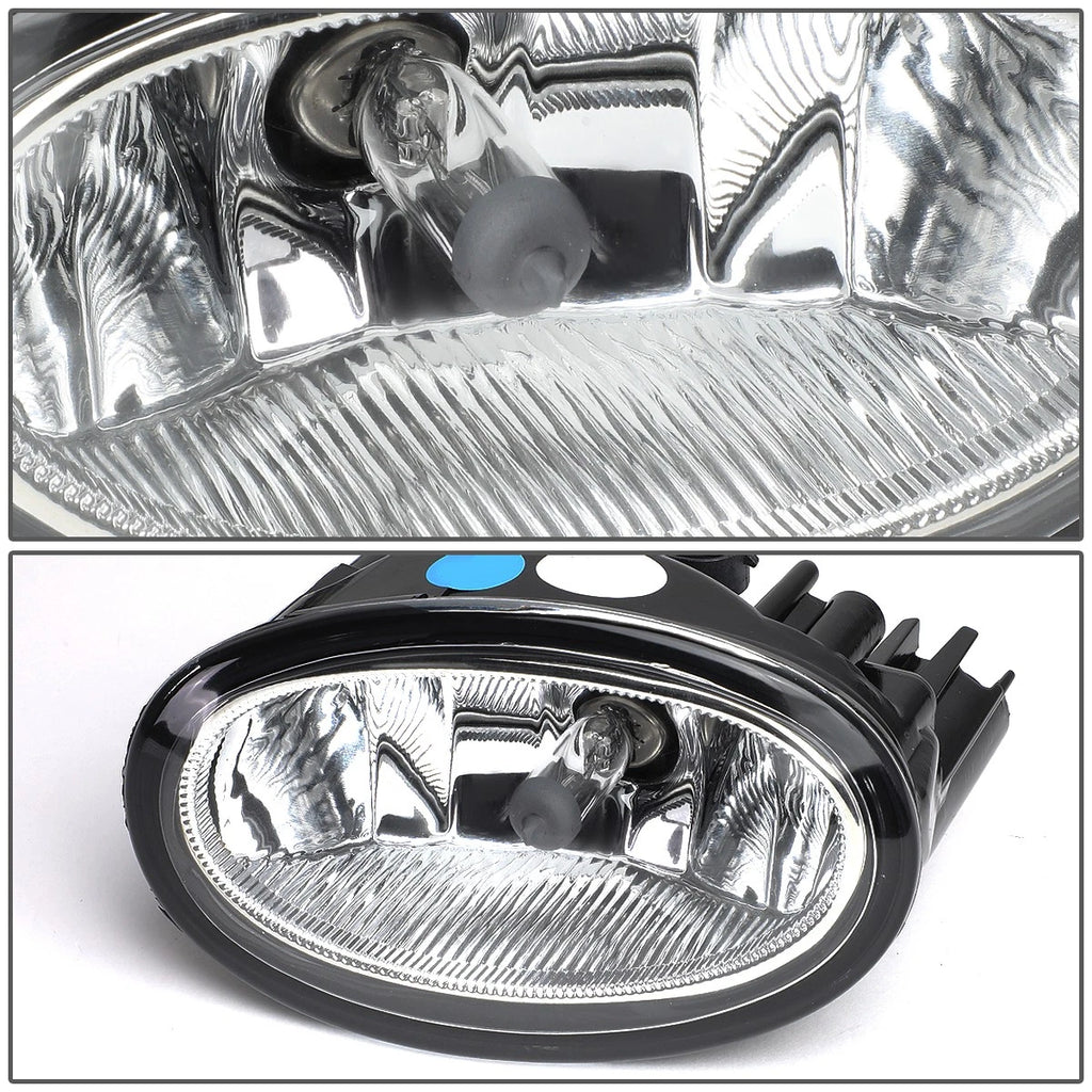 2X Clear Lens Fog Lights for Honda CR-V (2017–2018) w/Switch & Bezels