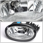2X Clear Lens Fog Lights for Honda CR-V (2017–2018) w/Switch & Bezels