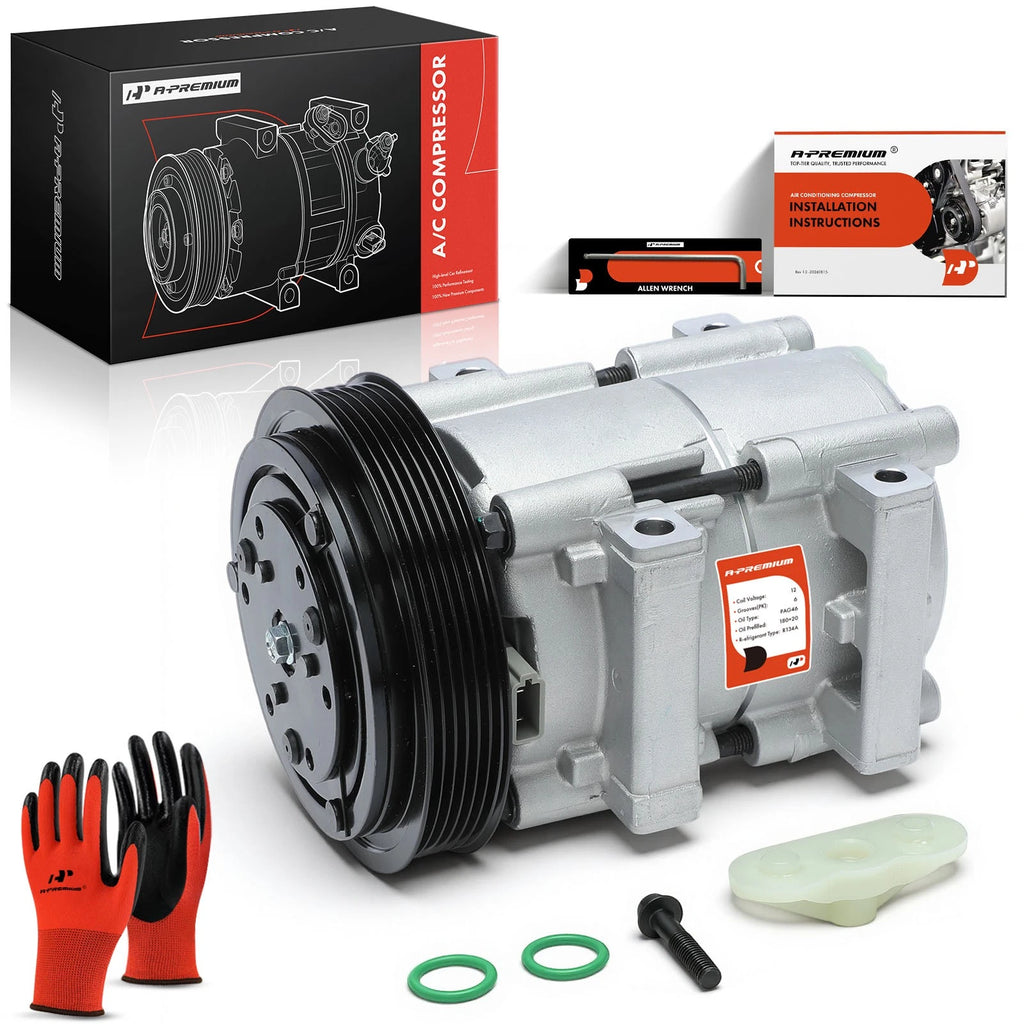 A/C Compressor with Clutch for Ford Focus (2000–2002)