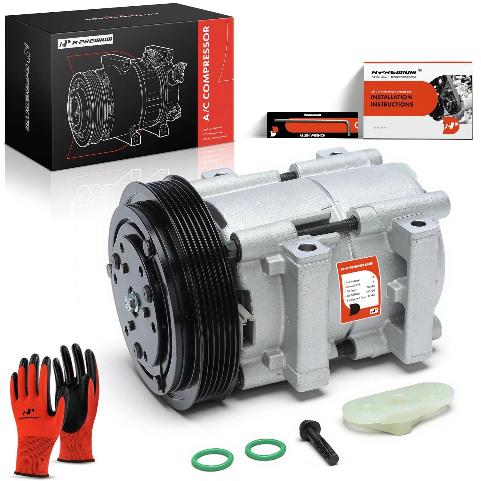 A/C Compressor with Clutch for Ford Focus (2000–2002)