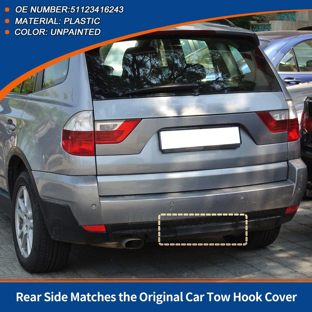 Tow Hook Cover for BMW X3 E83 (2006–2010) No. 51123416243 Unpainted