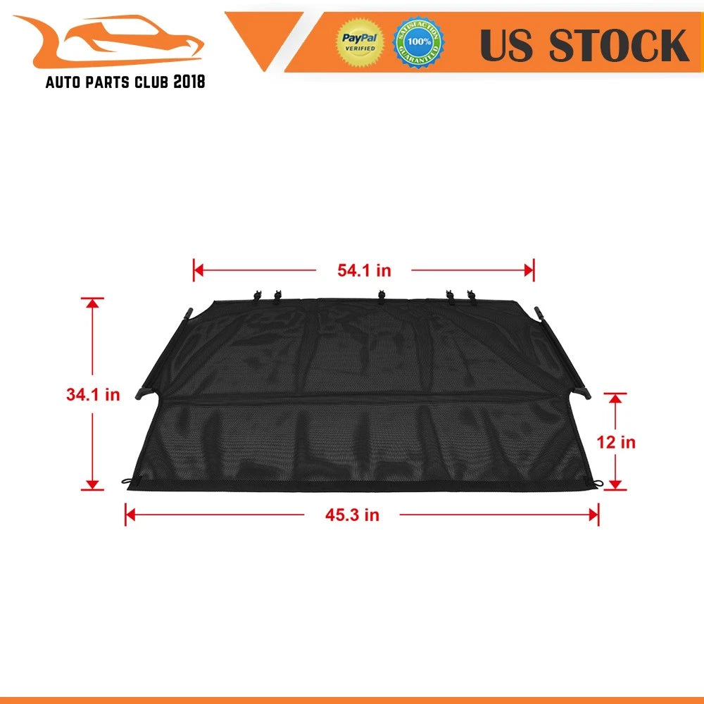 Retractable Cargo Cover for Honda Passport (2026) - Black