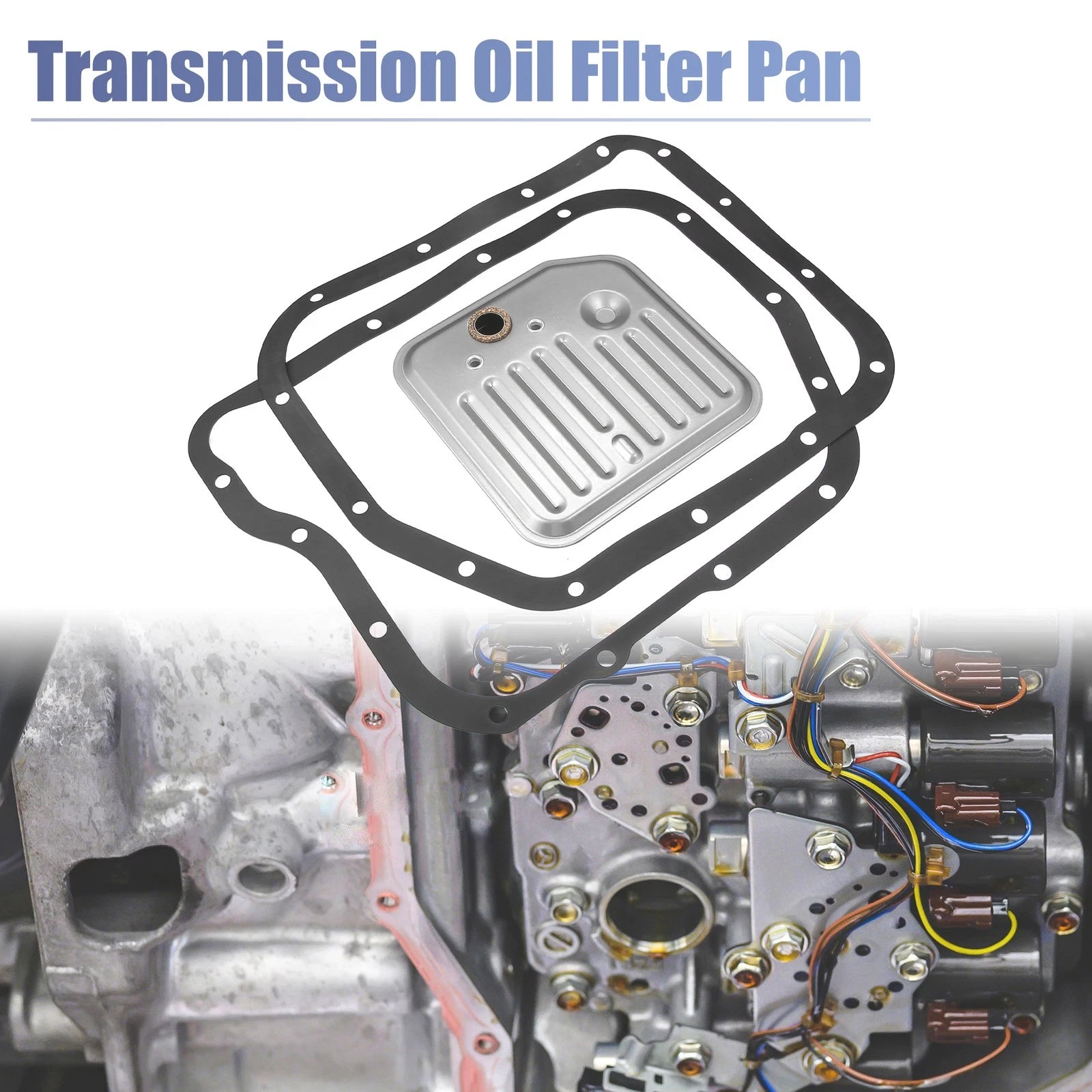 Set of 2 Transmission Filter Oil Pan Gasket Kit for Dodge Ram 1500 