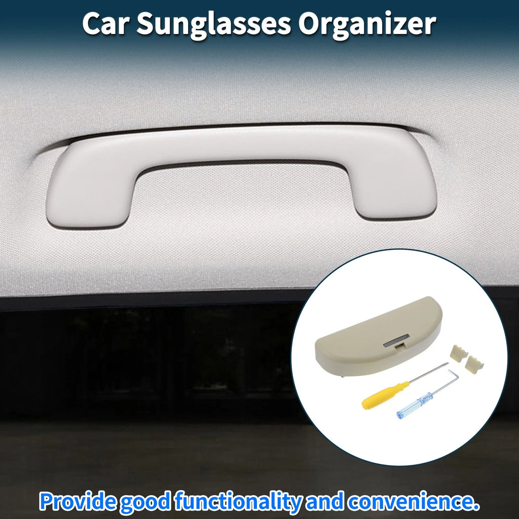Sunglasses Case for Volkswagen Golf 6 (2009–2013) Eyeglasses Holder Beige