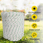 3/8" Double Braid Polyester Bull Rope 200' - 1544Lbs Breaking Strength