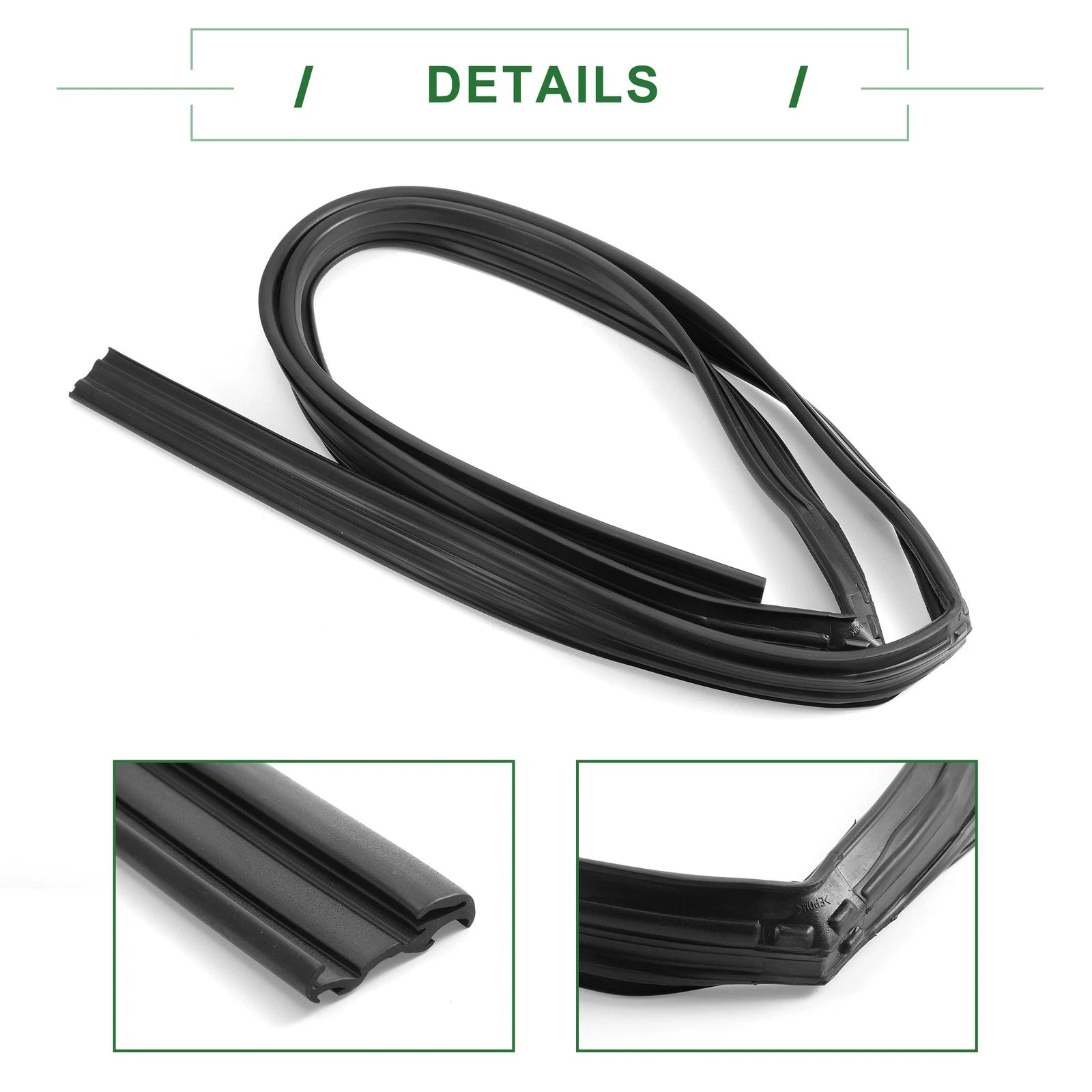 1Pc Front Left Door Window Run Channel Seal Strip for Honda Civic (No. 72275SNLT02)