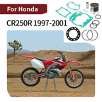 Piston Rings Gasket Kit 66.4mm Top End for Honda CR250R (1997–2001)