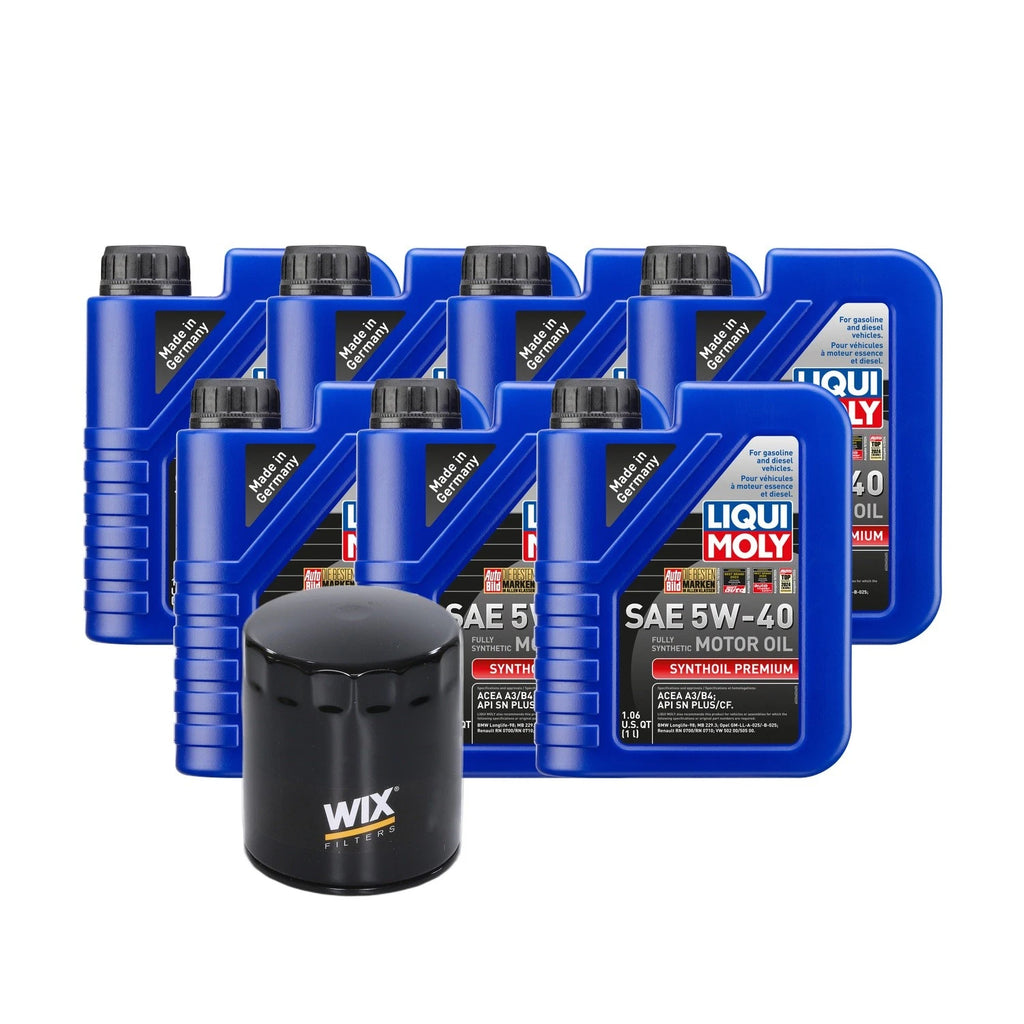 7L Liqui Moly Synthoil Premium SAE 5W-40 Oil Change Kit for Audi V6 (1997–2005)