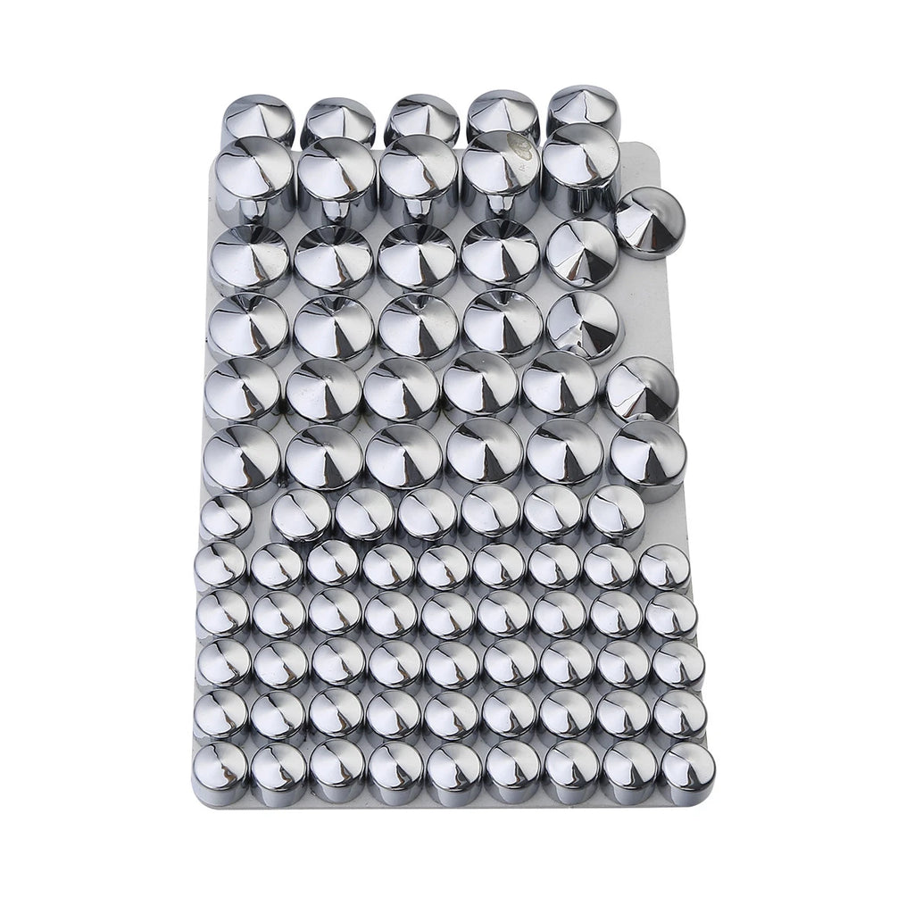 83 PCS Chrome Bolt Topper Cap Cover for Harley Twin Cam Road King (1994–2006)