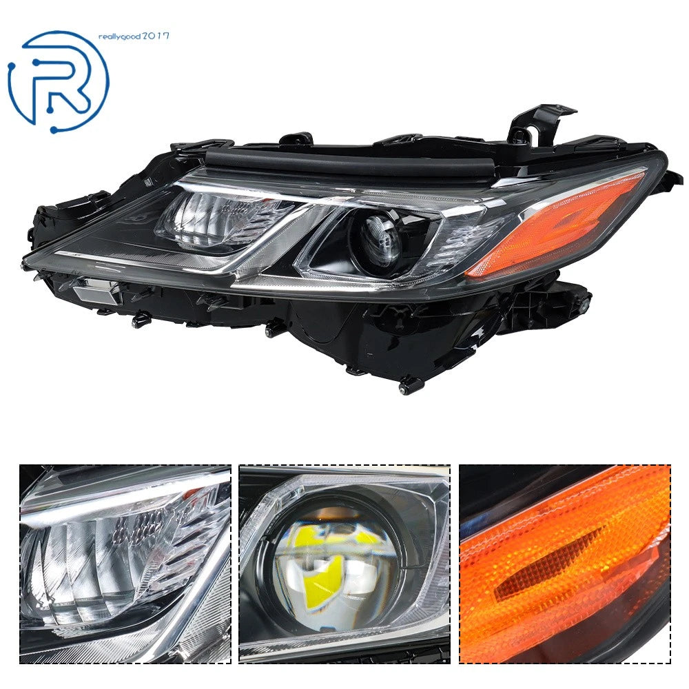 LED Headlights for Toyota Camry (2018–2022) Driver Left Side, Black