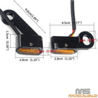 Mini LED Turn Signal Lights for Harley Softail Dyna Touring (2014-2023)