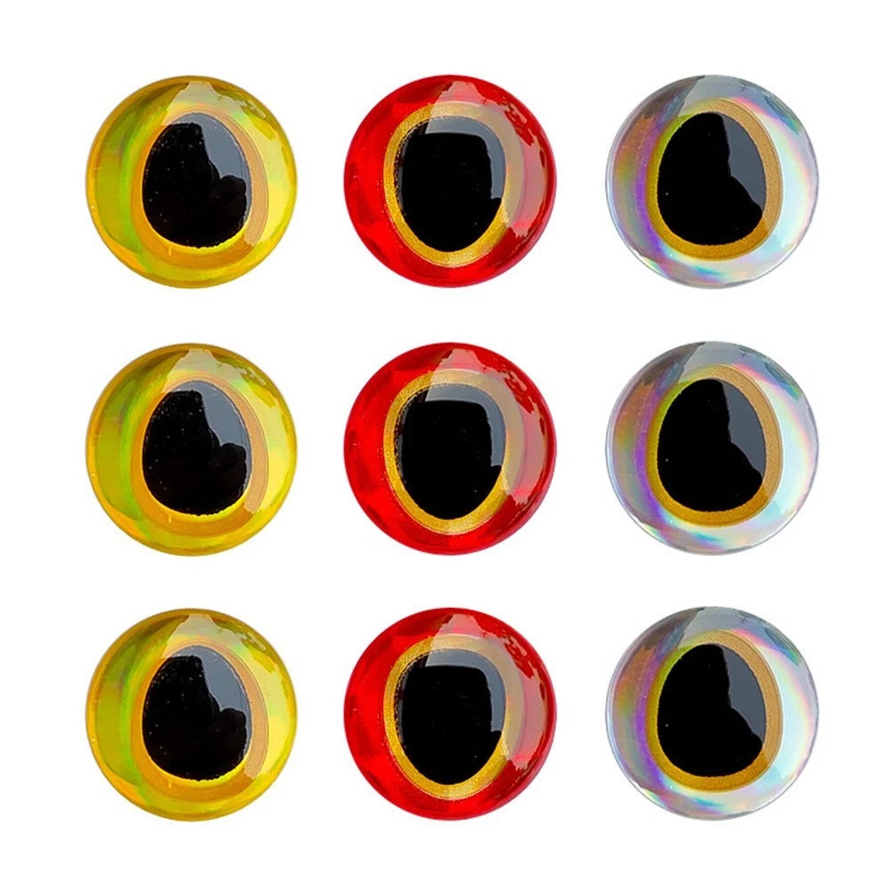 3D Holographic Fishing Lure Eyes Stickers 10mm 12mm