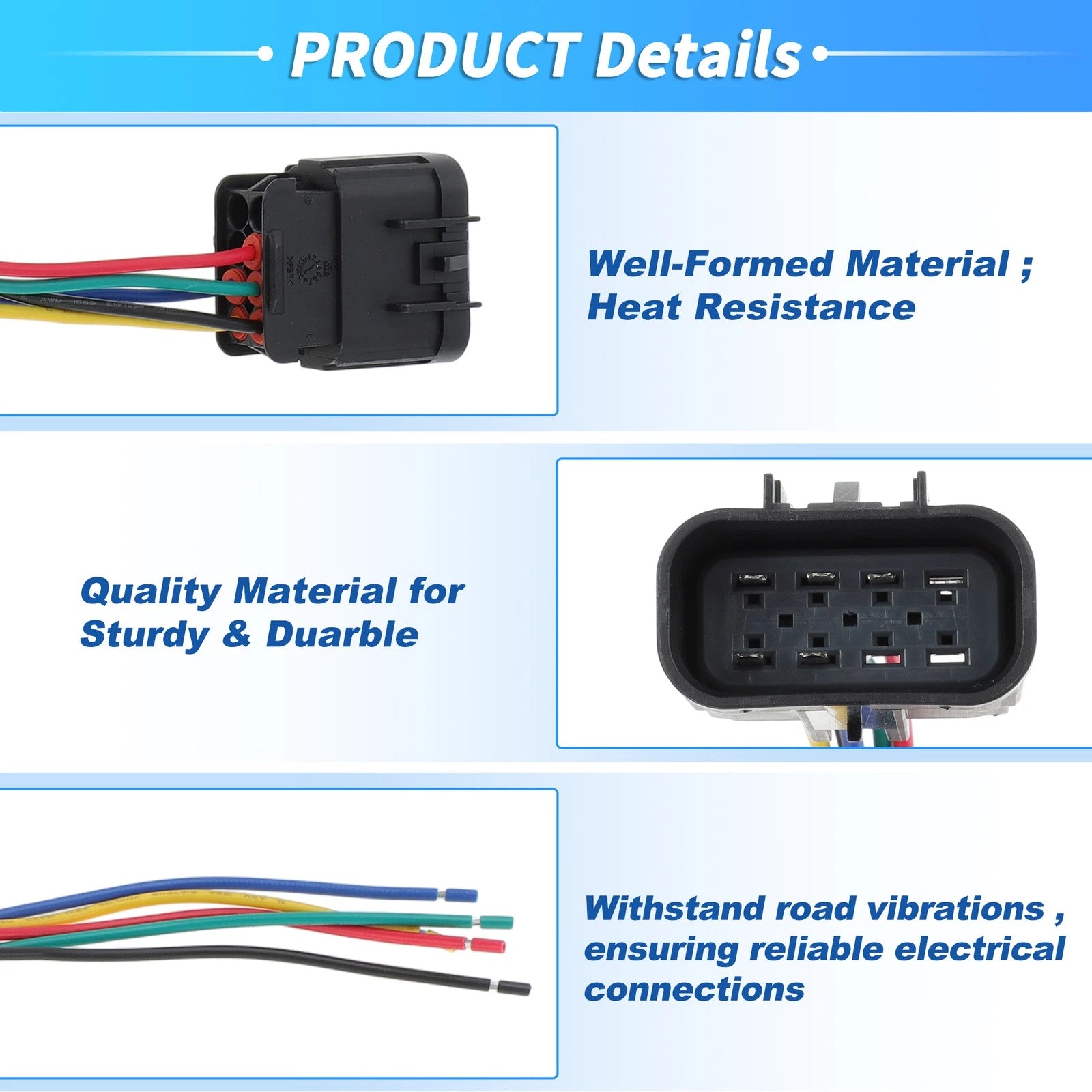 Headlight Connector Harness Plug Wire for Chevy Silverado (2007–2018)