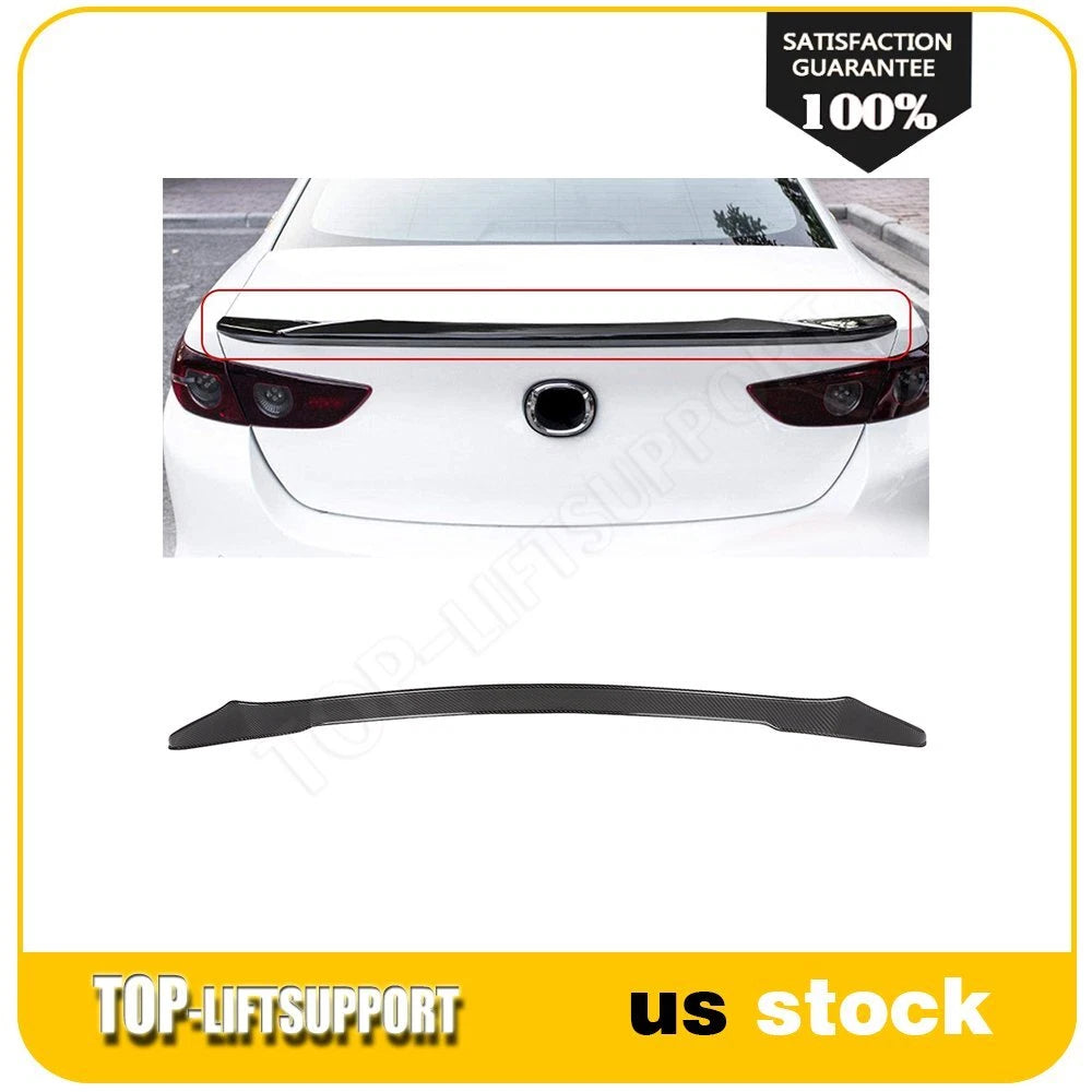 Trunk Spoiler Wing for Mazda 3 Axela (2019–2021) Carbon Fiber