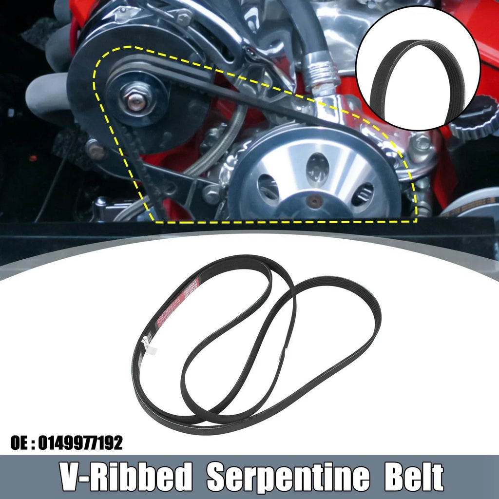 Rubber V-Ribbed Serpentine Belt 6PK2380 for Mercedes-Benz S430 (2000-2006)