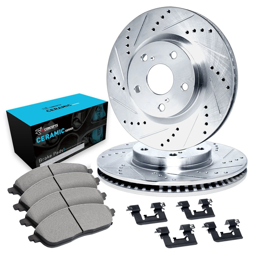 2X Brake Disc and Pad Kit for Nissan 300ZX