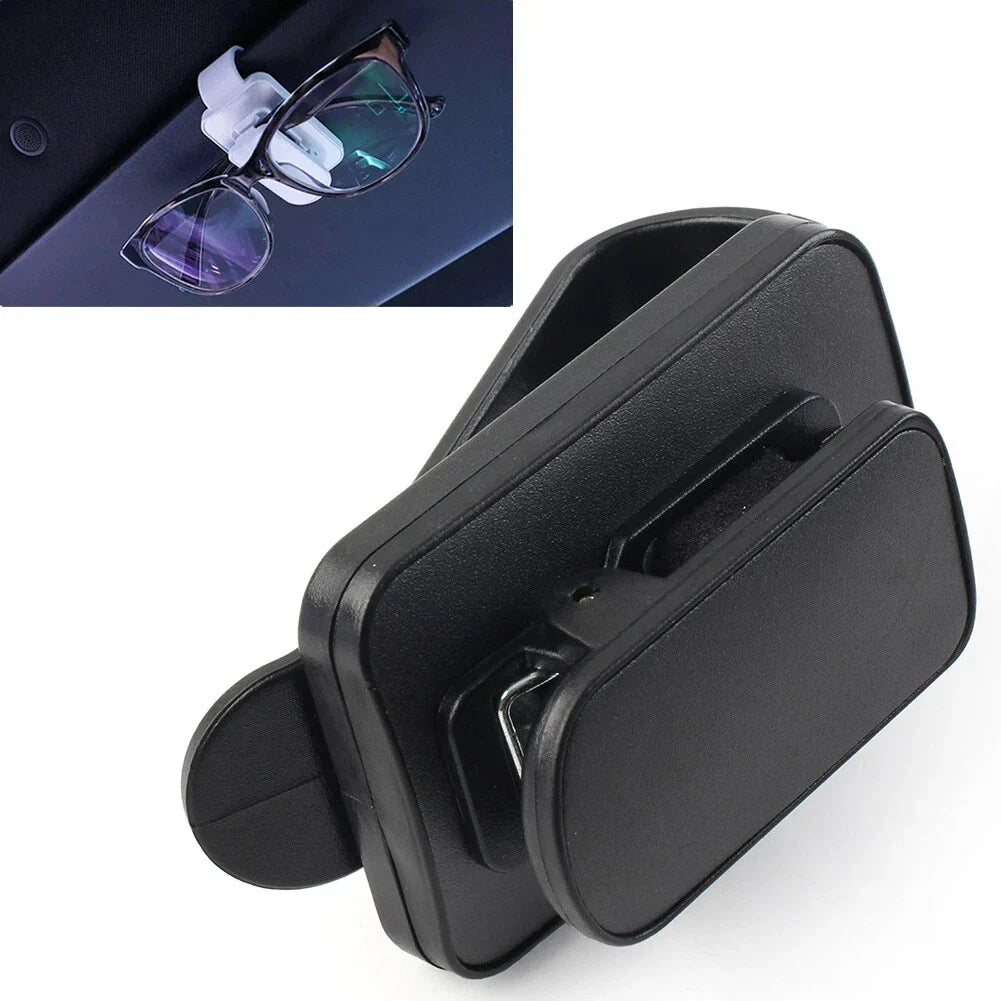 Sun Visor Clip Holder for Car Sunglasses Eyeglasses - Black
