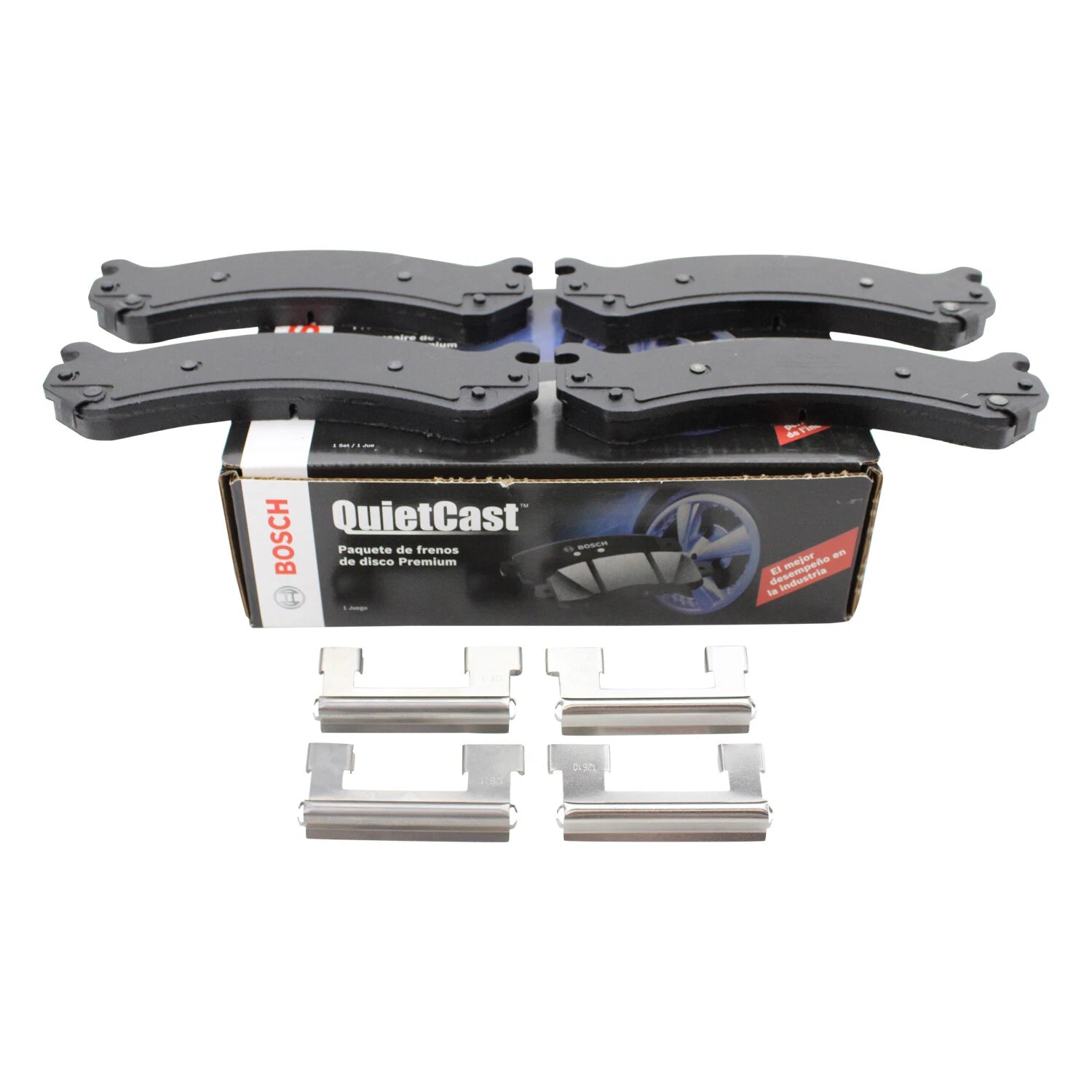 Bosch QuietCast Front Ceramic Brake Pads for Chevy Caddy