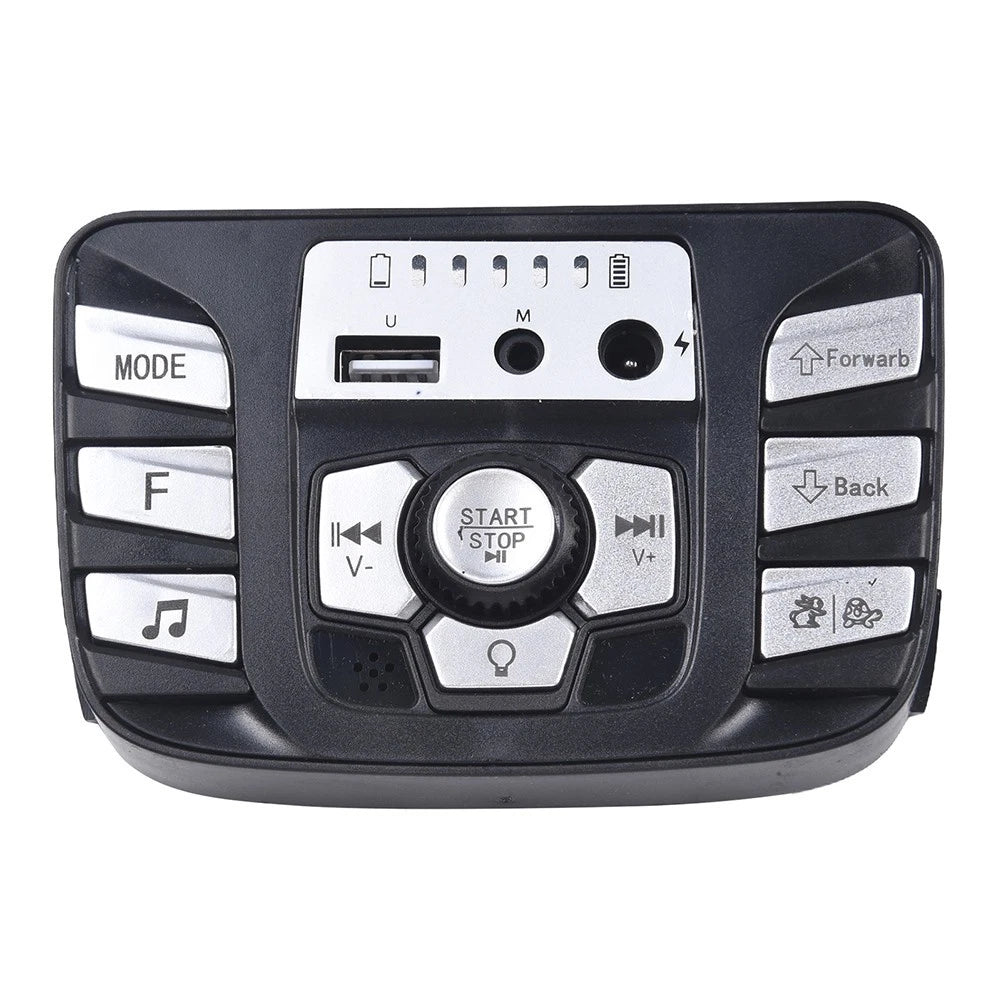 12V Kids Electric Car Central Console with Music & Power Display