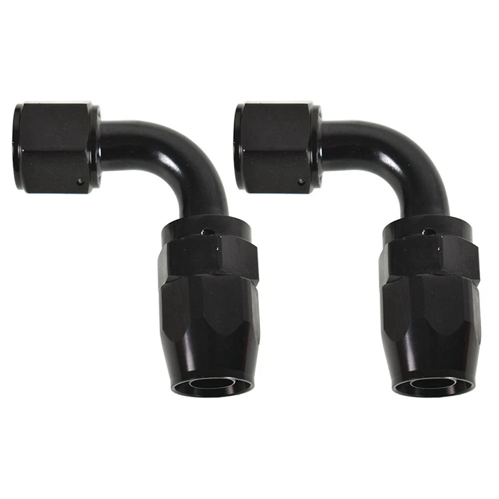 2X 10AN 90° Fuel Swivel Fitting Hose End Adaptor for Automotive Applications