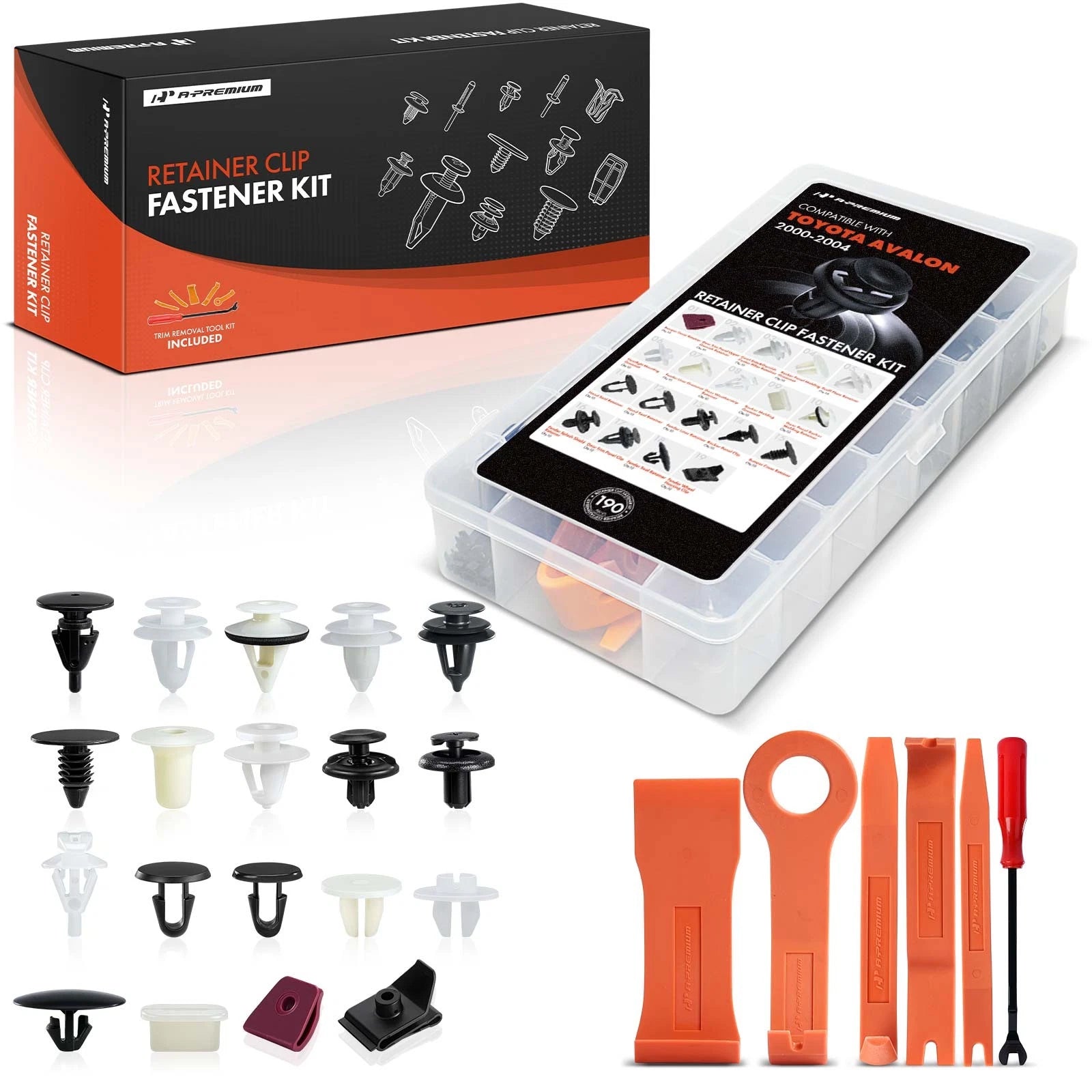 Fasteners Bumper Fender Trim Clips Kit for Toyota Avalon (2000-2004)