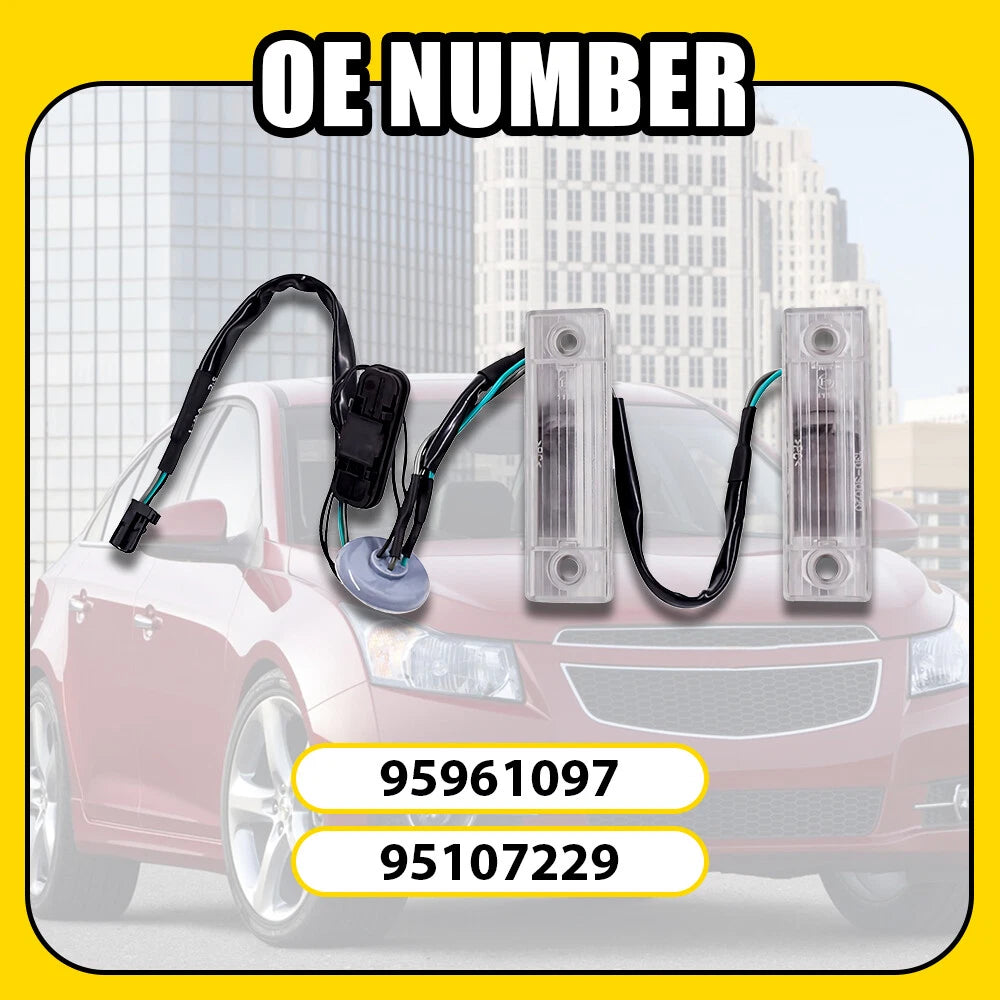 Rear Trunk Release Switch for Chevy Cruze (2011–2016) with License Plate Lamp