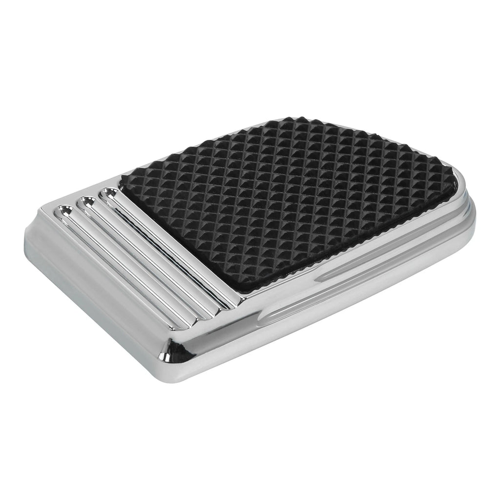 Chrome Brake Pedal Pad for Harley Dyna (1993–2017), Softail (1984–2017), Sportster XL (2014–2022)