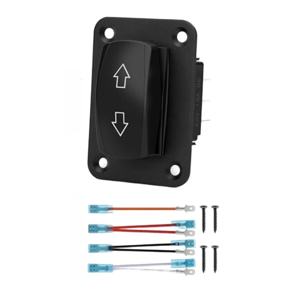 Momentary Reverse Polarity Switch for RV Trailer (12V 24V) Dual Blue LED