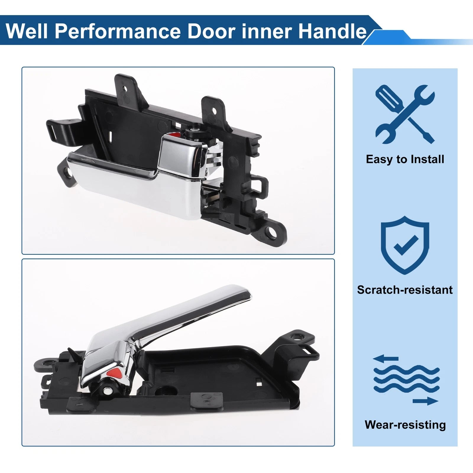 Front Driver Side Interior Door Handle for Kia Borrego (2007–2015) No. 826202J010