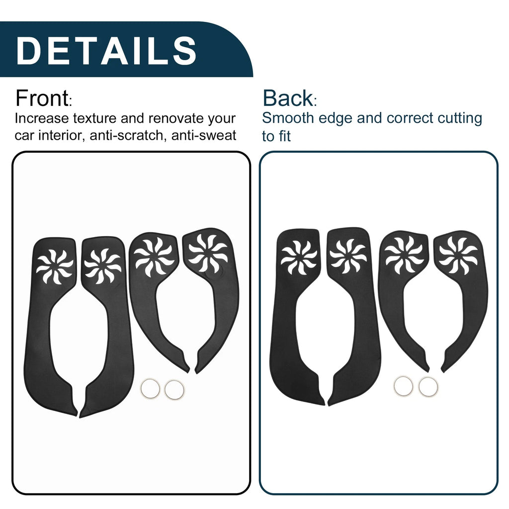 Set of 1 Car Door Leather Anti Kick Pad Sticker for Audi A7 S7 (2009–2015)
