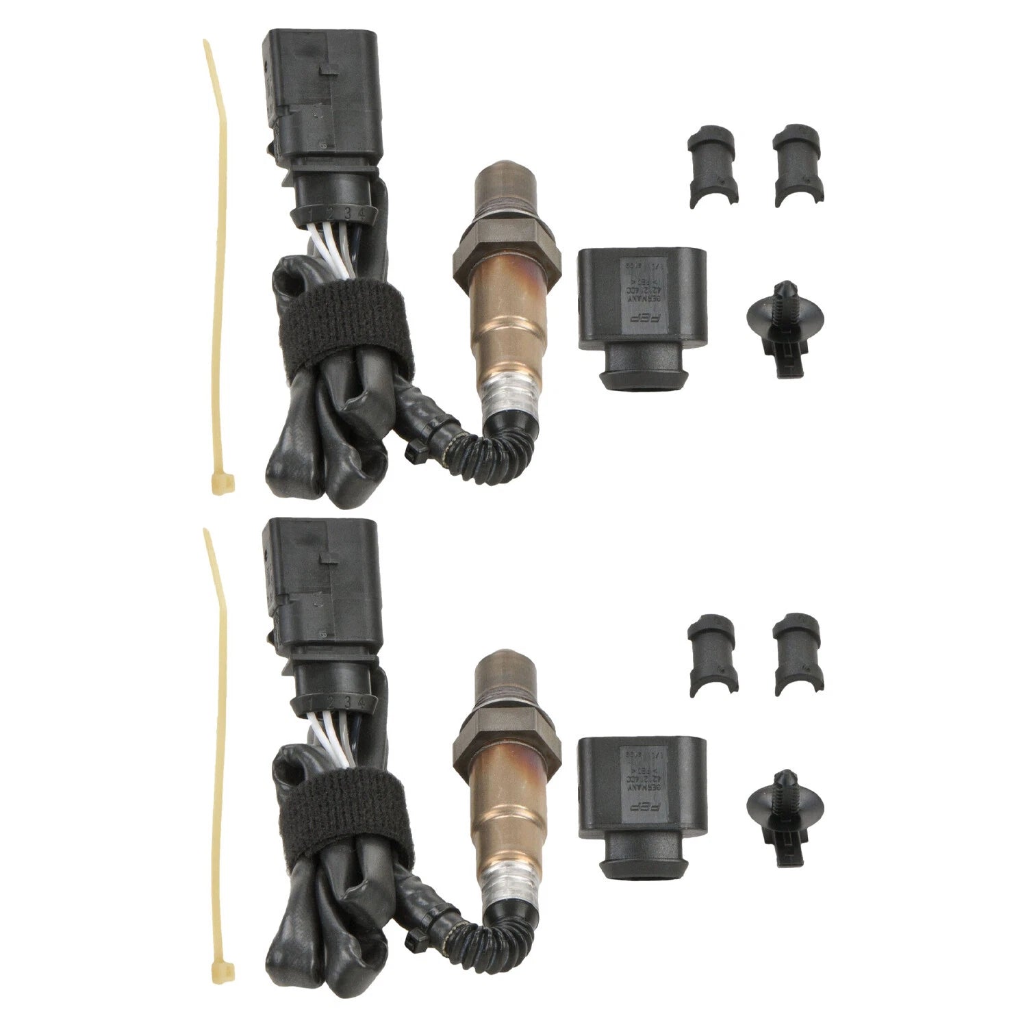 2X Bosch Downstream Oxygen Sensor for Audi Q7 S5 VW Eos Touareg (2007–2018)