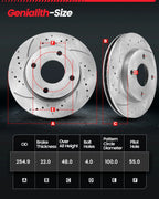 Front Disc Rotors + Brake Pads for Chevrolet Prizm (1998–2002)